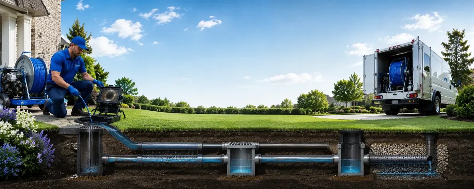 Outdoor drain cleaning information for Dallas, PA